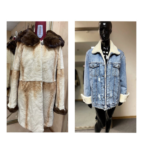 Fur Coat to Fur Lined Jacket Restyle