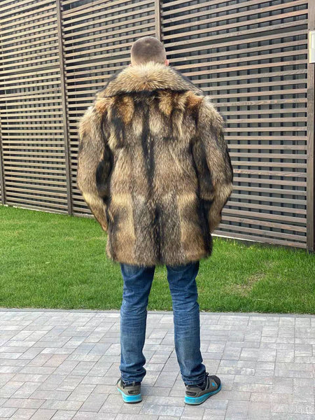 Raccoon Fur Jacket for Men