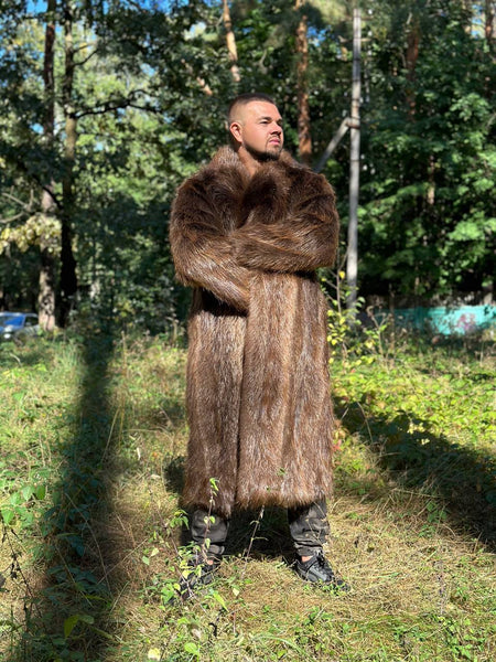 Full-Lengh Beaver Fur Coat