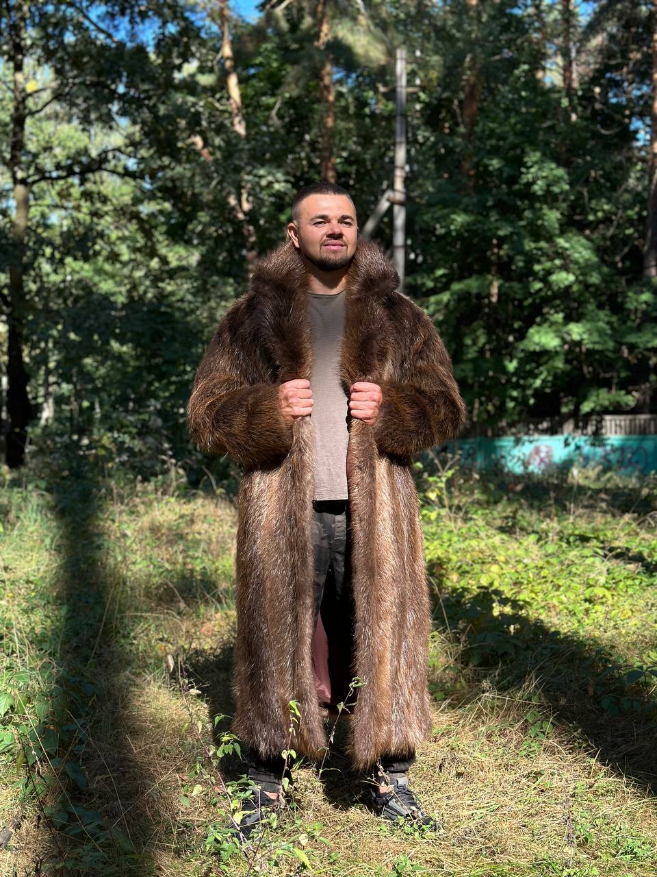 Full-Lengh Beaver Fur Coat