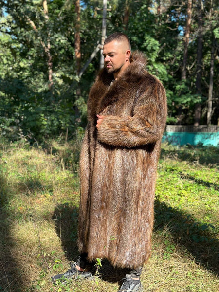 Full-Lengh Beaver Fur Coat