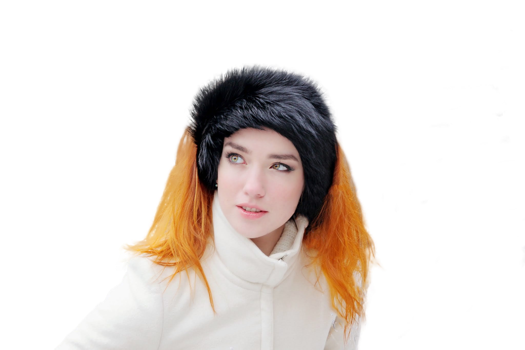 Red Fox Fur Headband