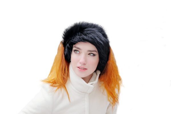 Red Fox Fur Headband