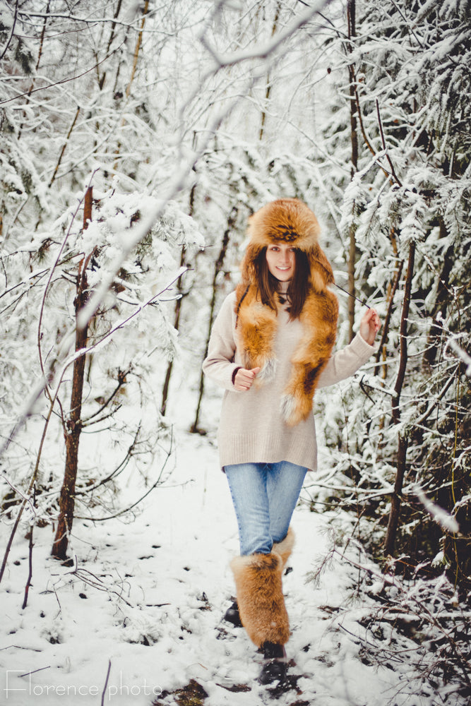Fox Fur Leg Warmers