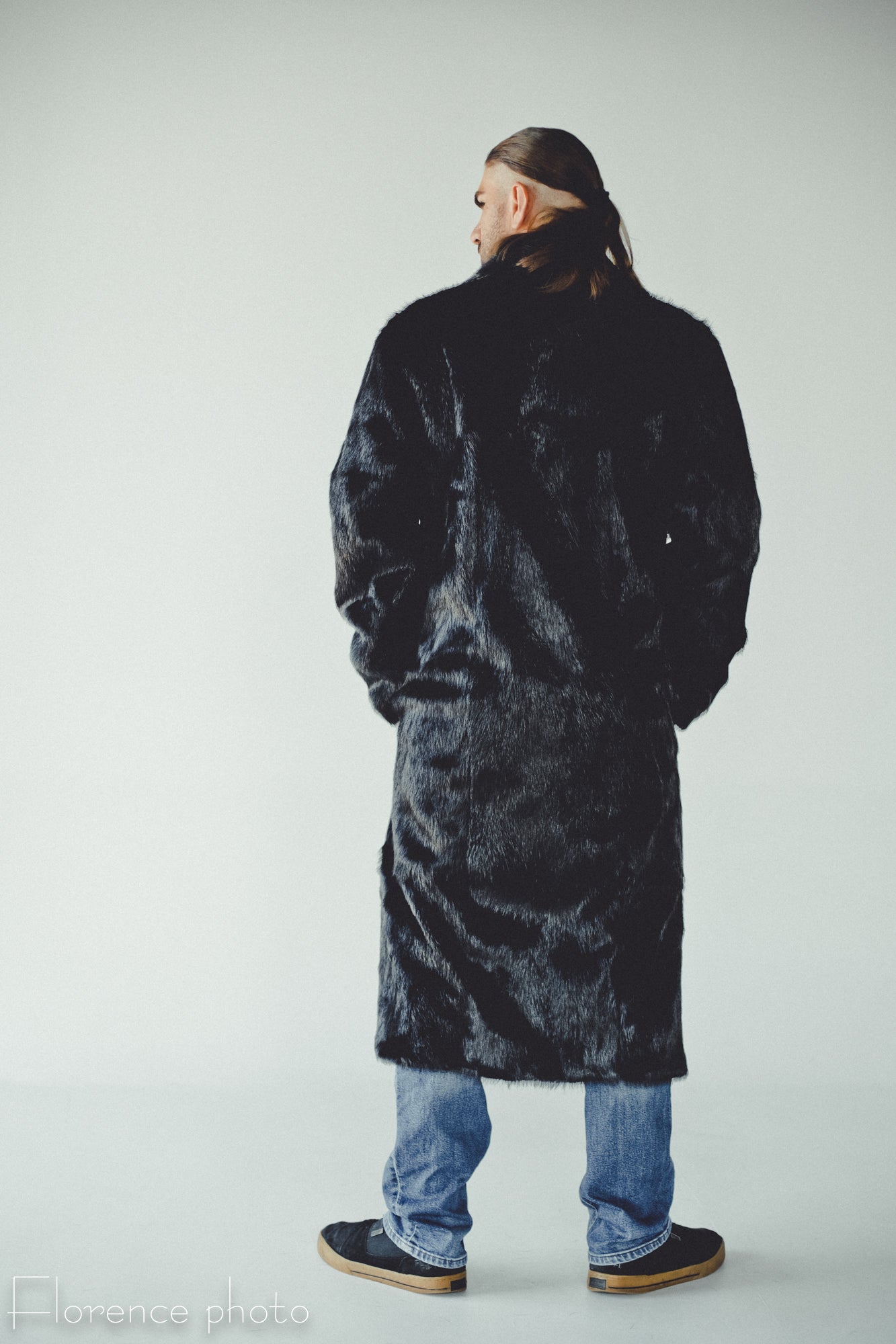 Black Long Fur Coat