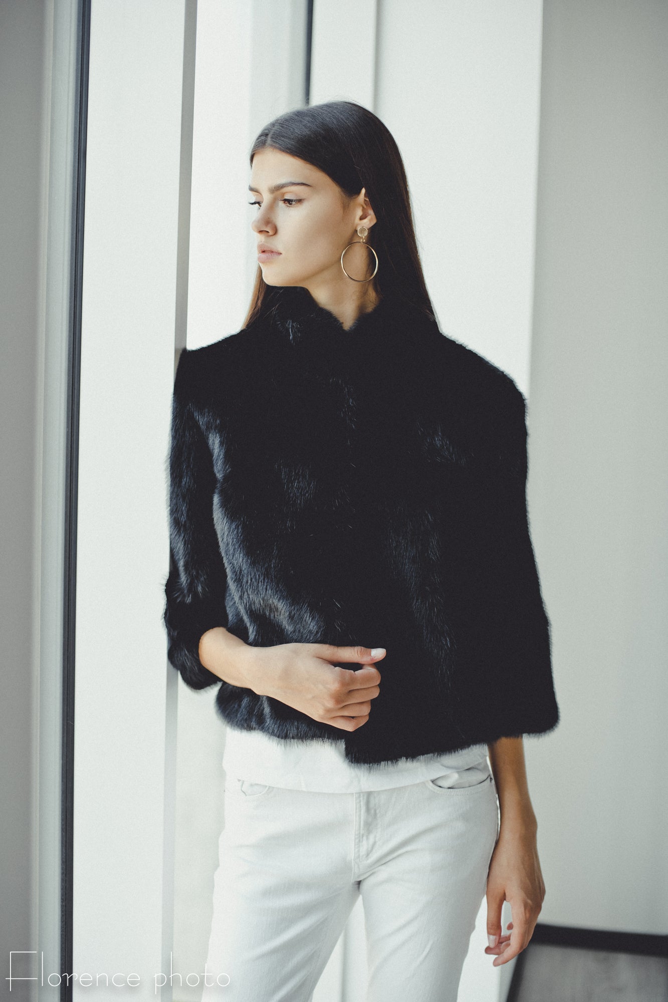 Black Mink Fur Jacket
