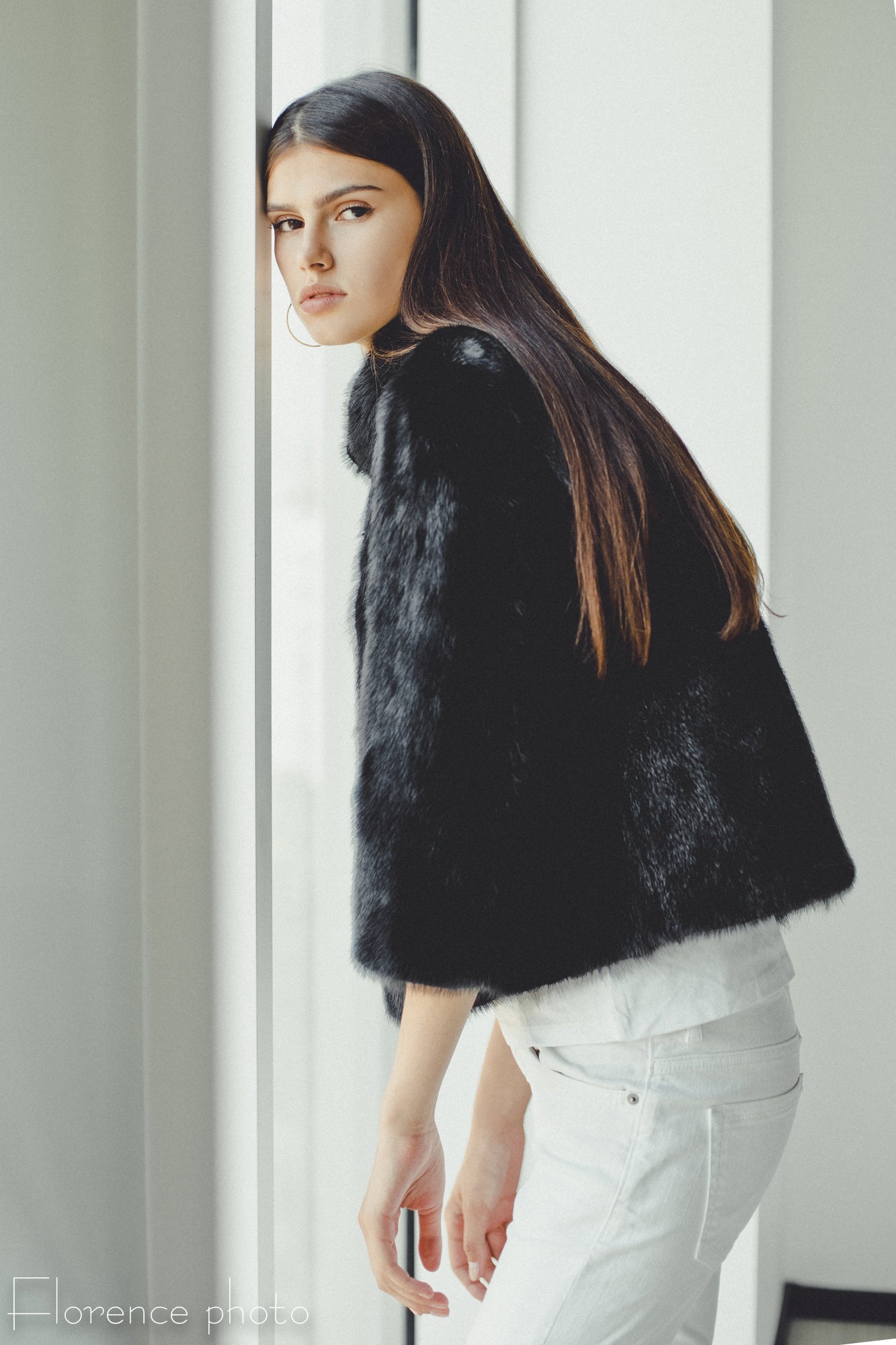 Black Mink Fur Jacket