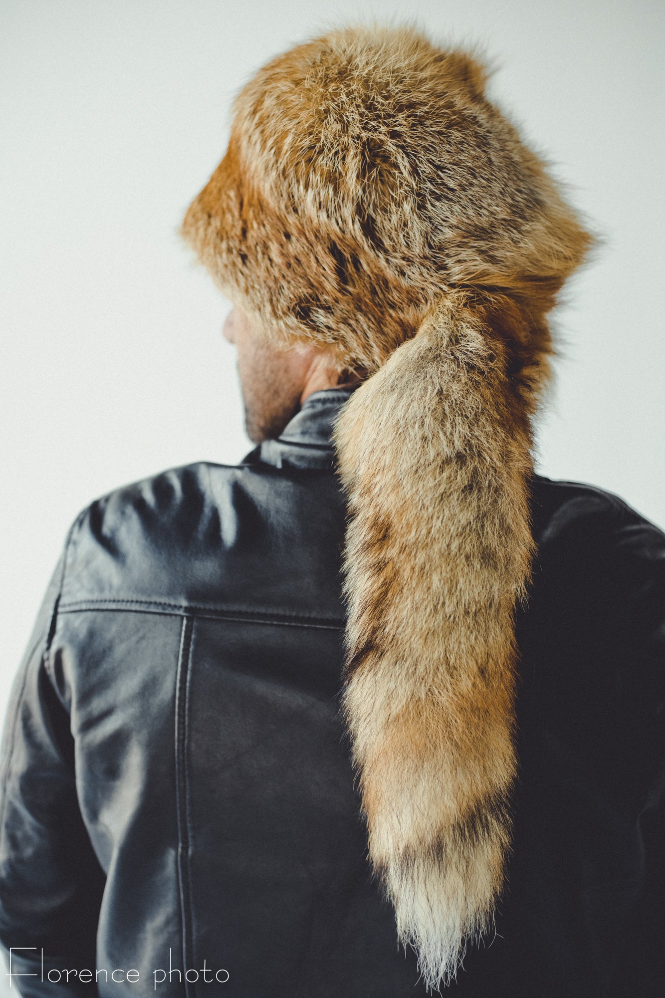 Fox Fur Hat with Tail