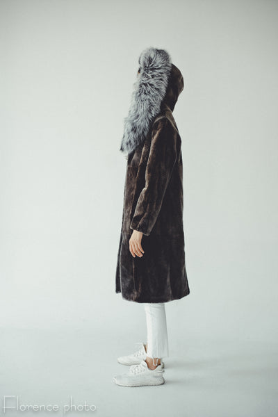 Grey Beaver and Silver Fox Coat