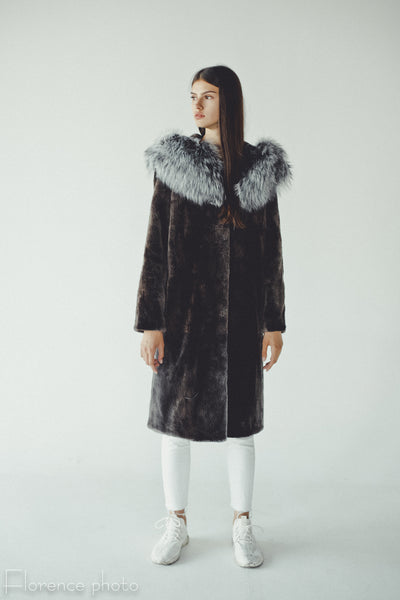 Grey Beaver and Silver Fox Coat