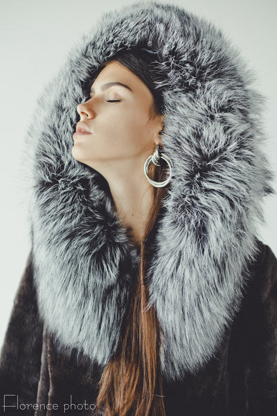 Grey Beaver and Silver Fox Coat