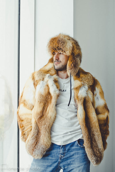 Hooded Fox Fur Jacket