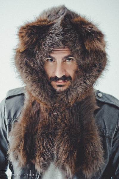 Fox Fur Hat (Brown)