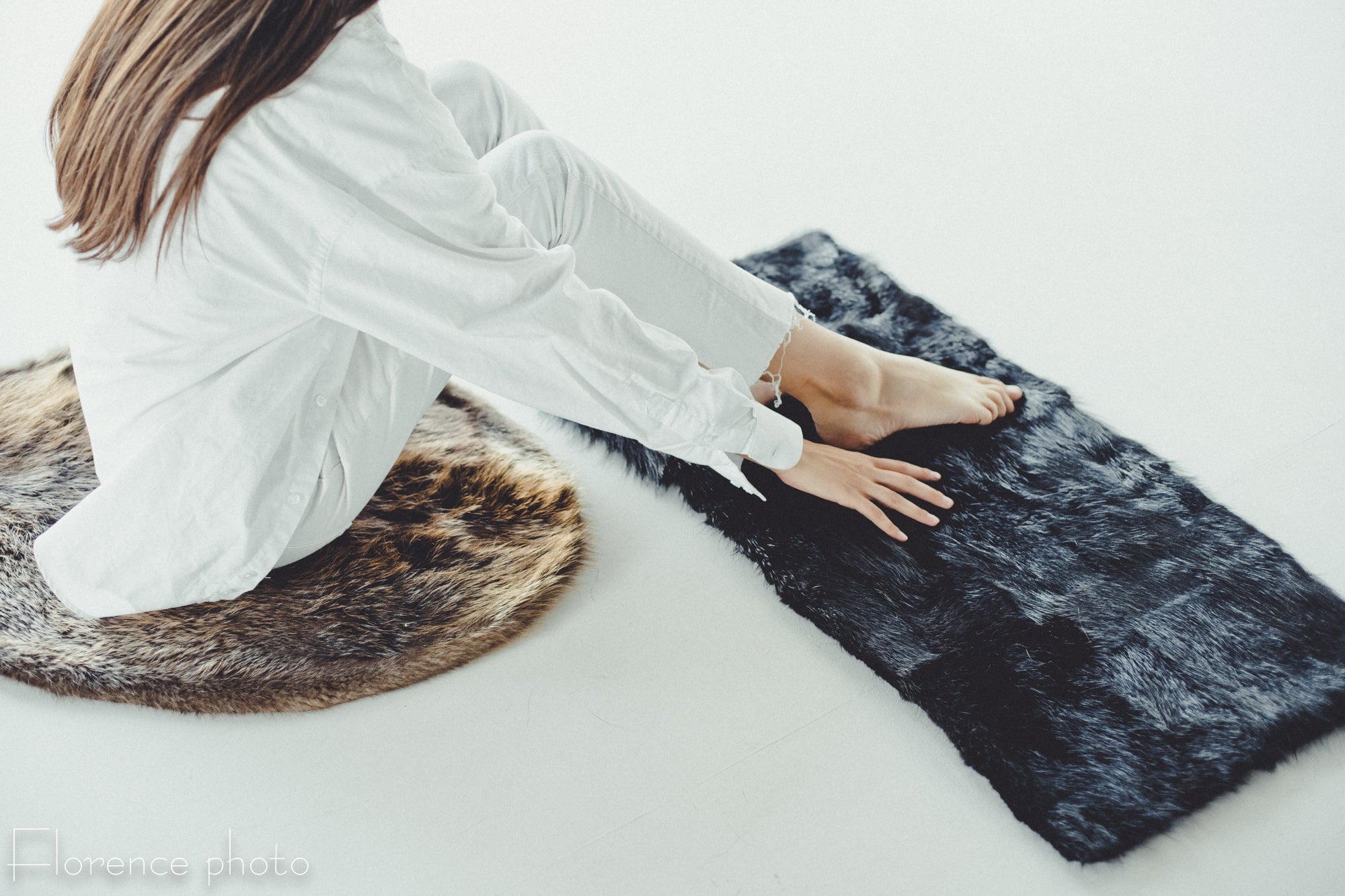 Brown Beaver Fur Rug