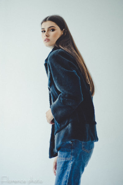 Sale Blue Nutria Bomber