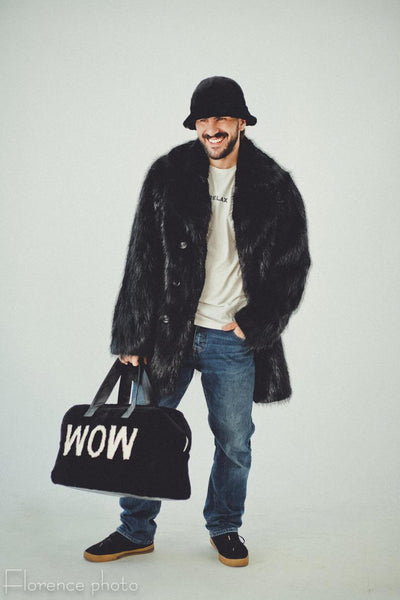 mens bag in fur