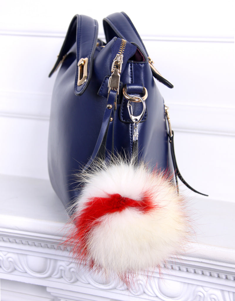 Multi-Color Finnish Raccoon Pom-Pom Bag Charm/Key Chain – York Furrier