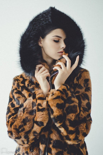 rabbit fur jacket