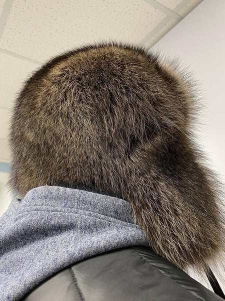 Raccoon Fur Hat for Men