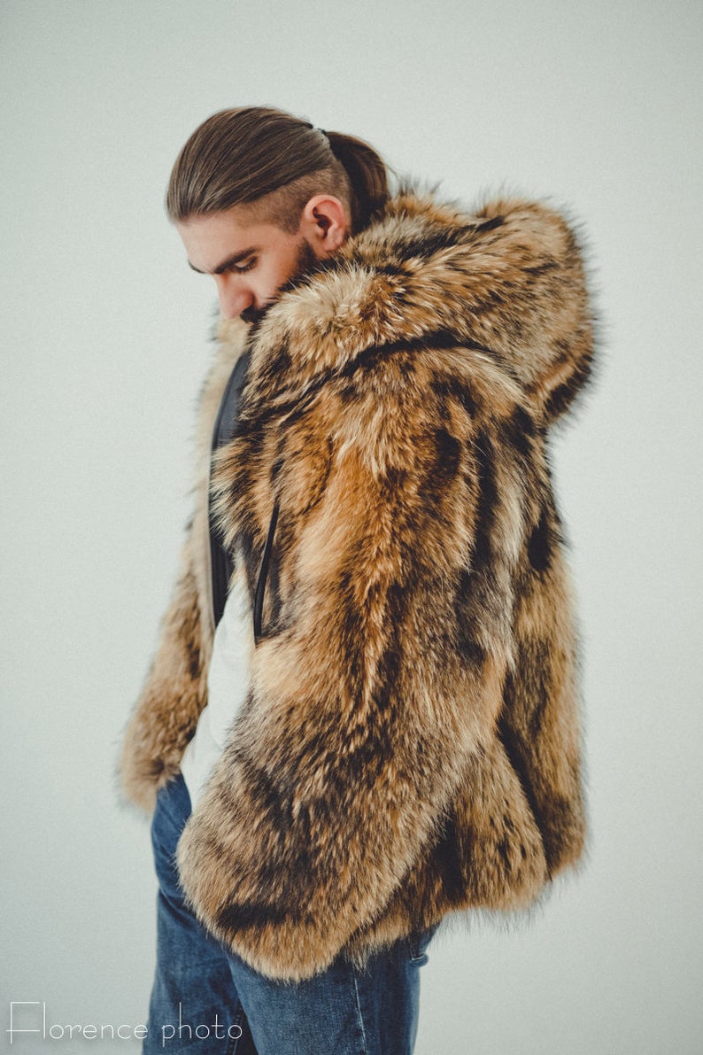 Raccoon Fur Hooded Jacket