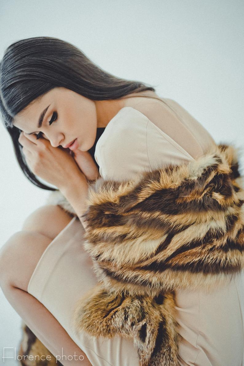 wedding fashion stole fur
