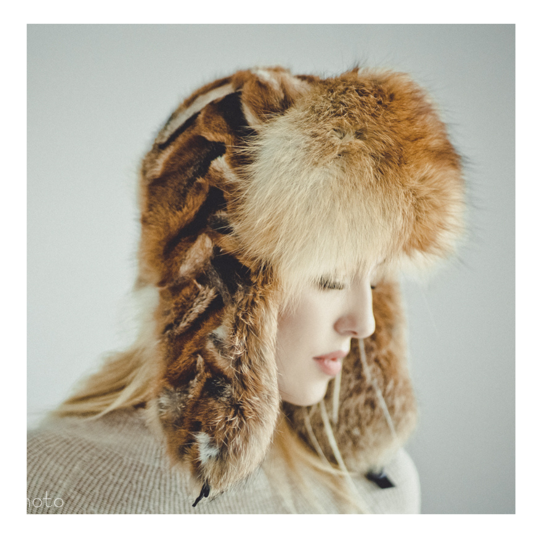 Real Fox Fur Ushanka Winter Hat for Men and Women - Trapper  display picture 1