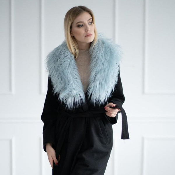 Faux Fur Collar (Light Blue)