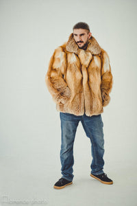 fox fur jacket men