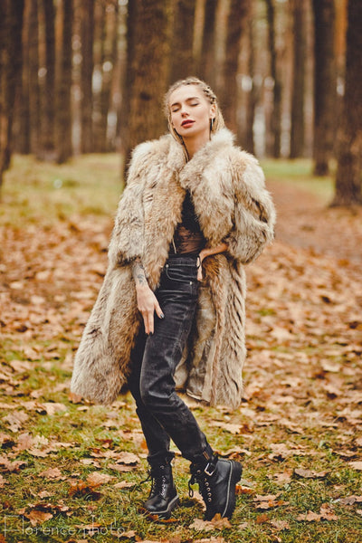 Coyote Fur Jacket for Women