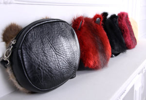 fur purse for evening in several colors