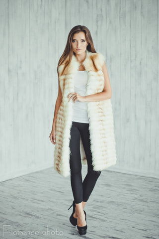 fur vest jacket