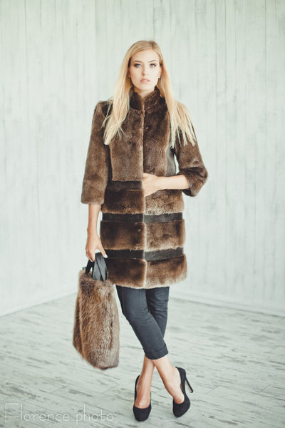 otter fur fashionable jacket