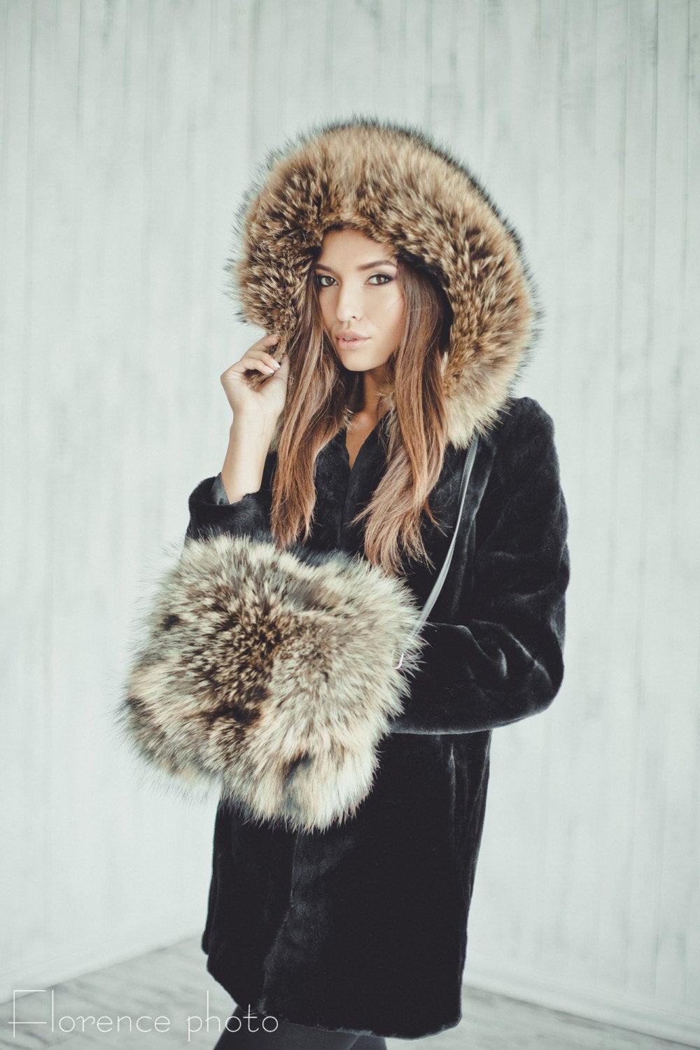 Raccoon and Beaver Fur Coat