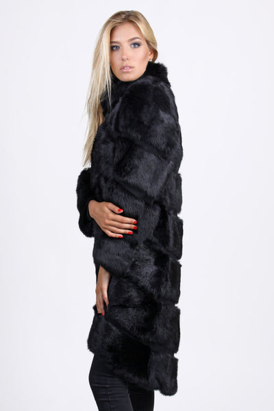 rabbit fur jacket