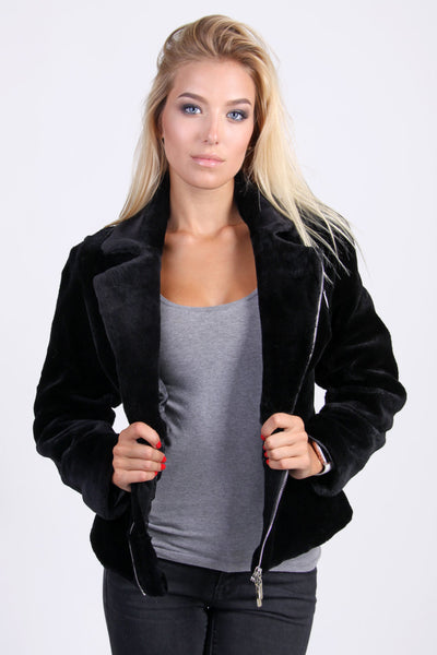 Real beaver fur women jacket