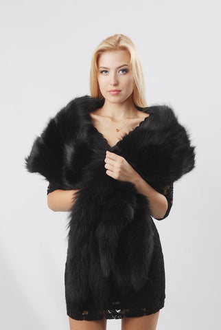 genuine fur stole