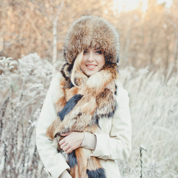 fur shawl