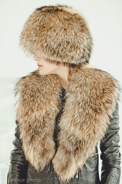 real fur collar