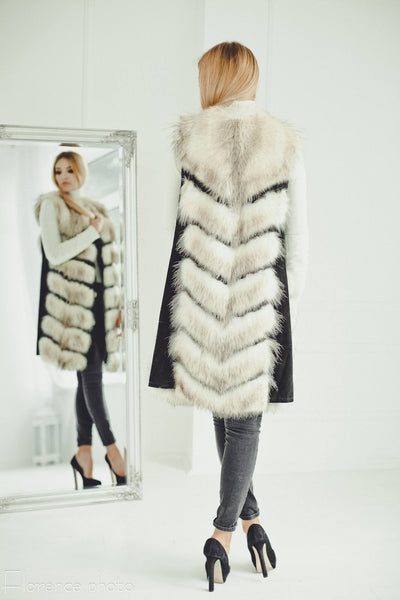 coyote fur vest women