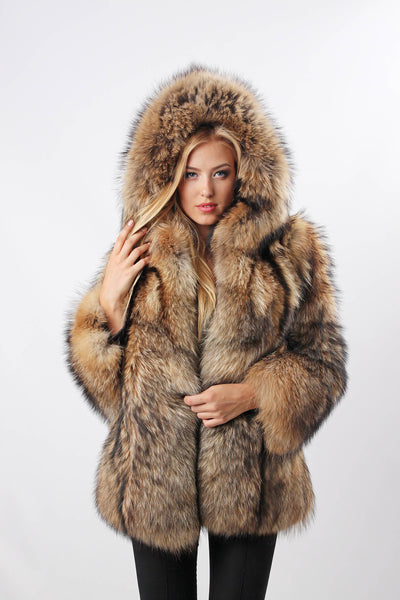 raccon fur coats for sale