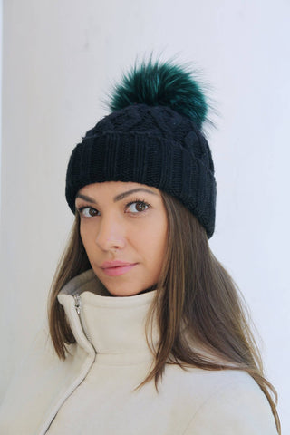 raccoon fur pom pom for hats