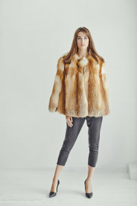 fox fur cape