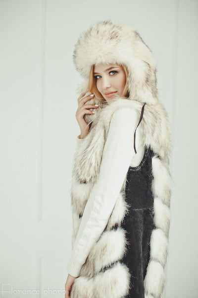 real coyote fur vest