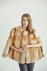 cape in genuine fur