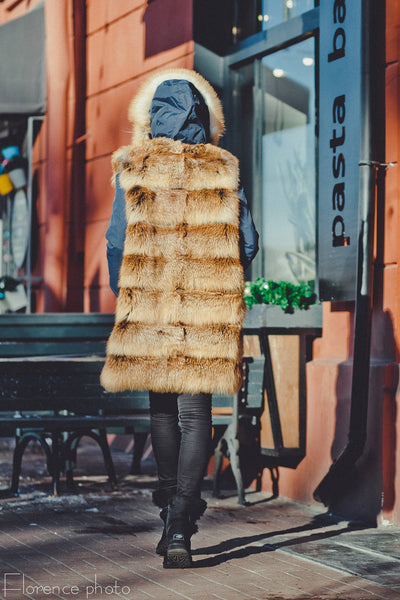 fox fur parka