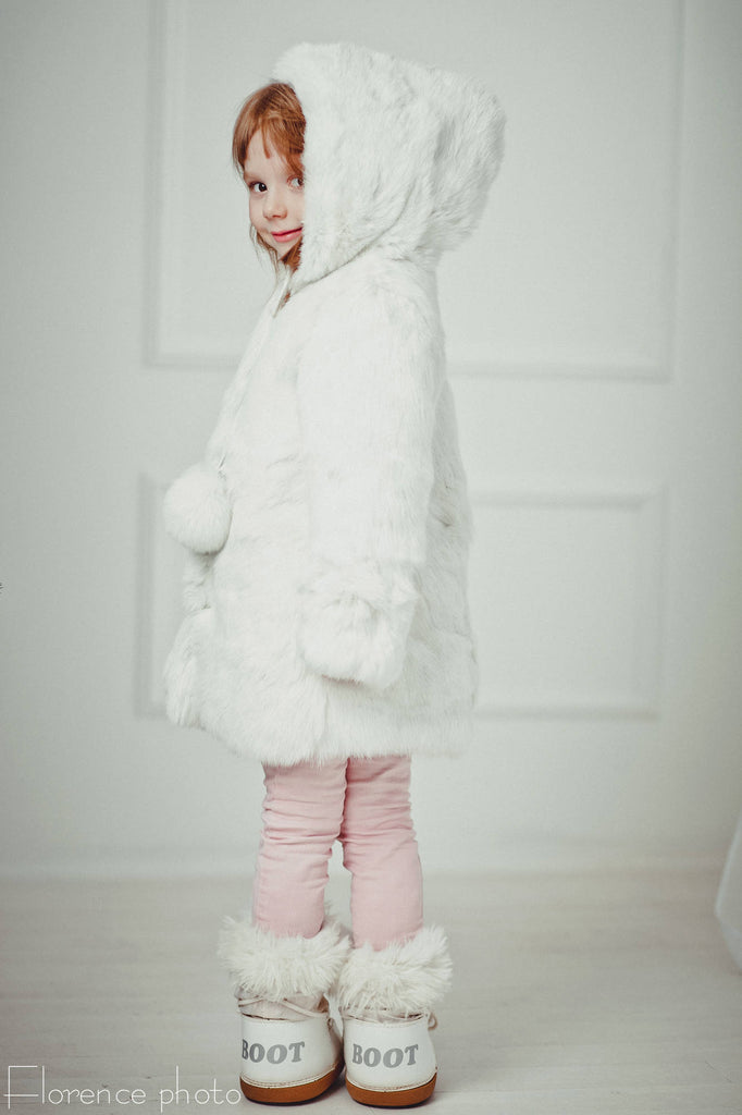 Childrens Rabbit Fur Jacket