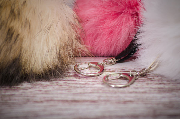 wholesales fur keychains