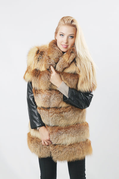 fox fur coat