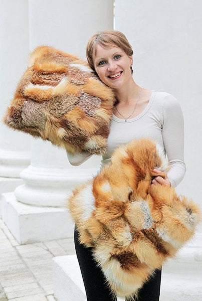 fox fur pillow cover home