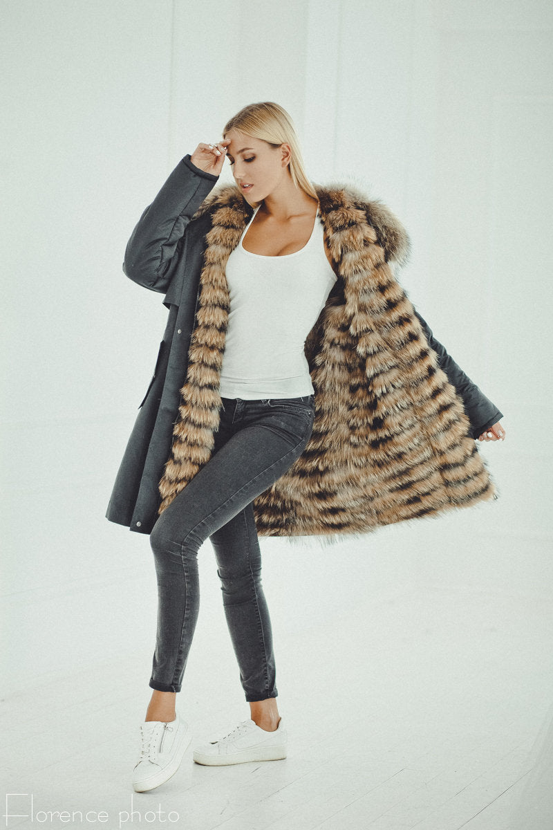 Raccoon Fur Parka